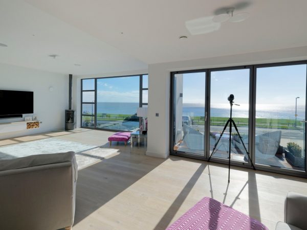 Black patio doors for a home in Nottingham.